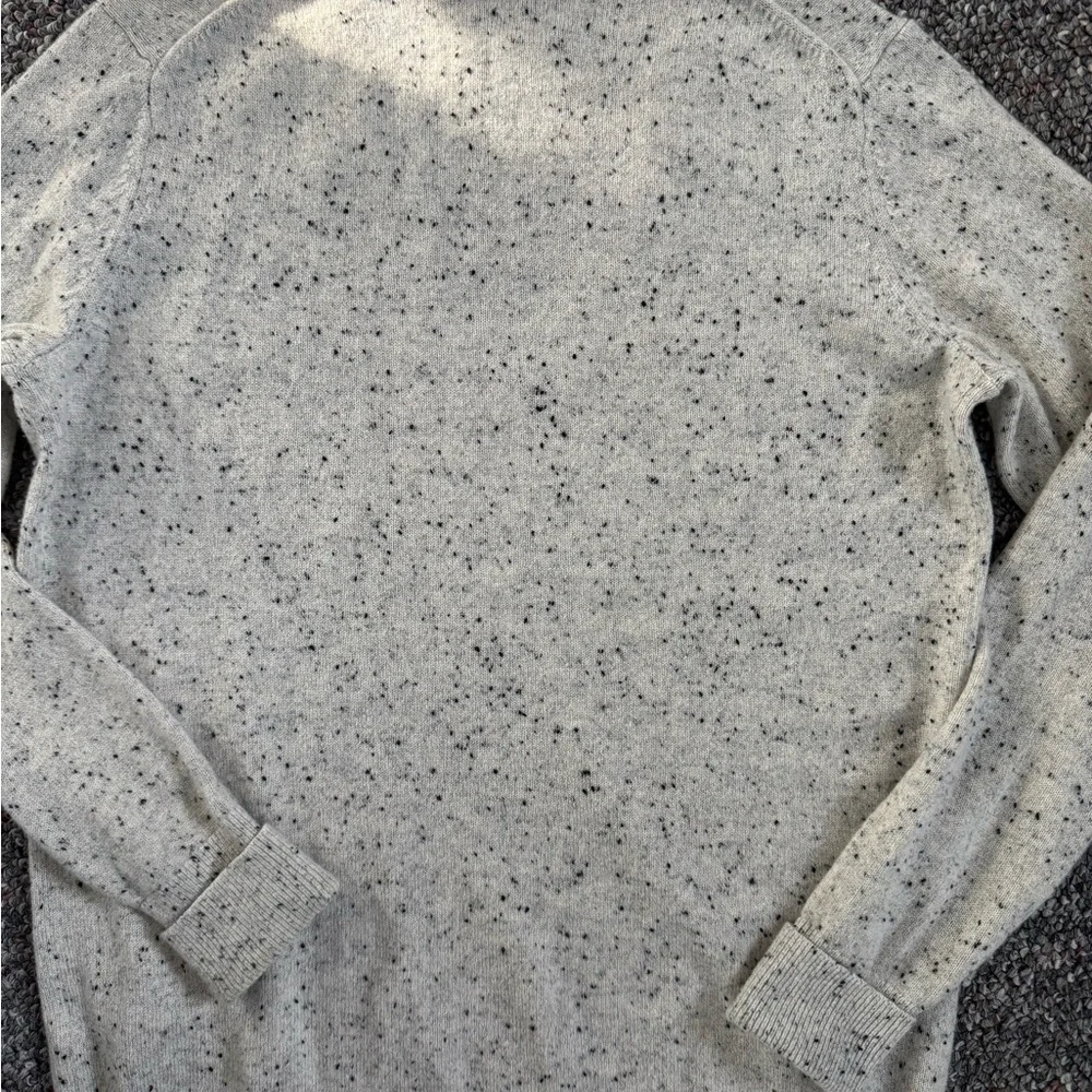 Everlane Gray Speckled 100% Cashmere Knit Sweater Womens Size Xs